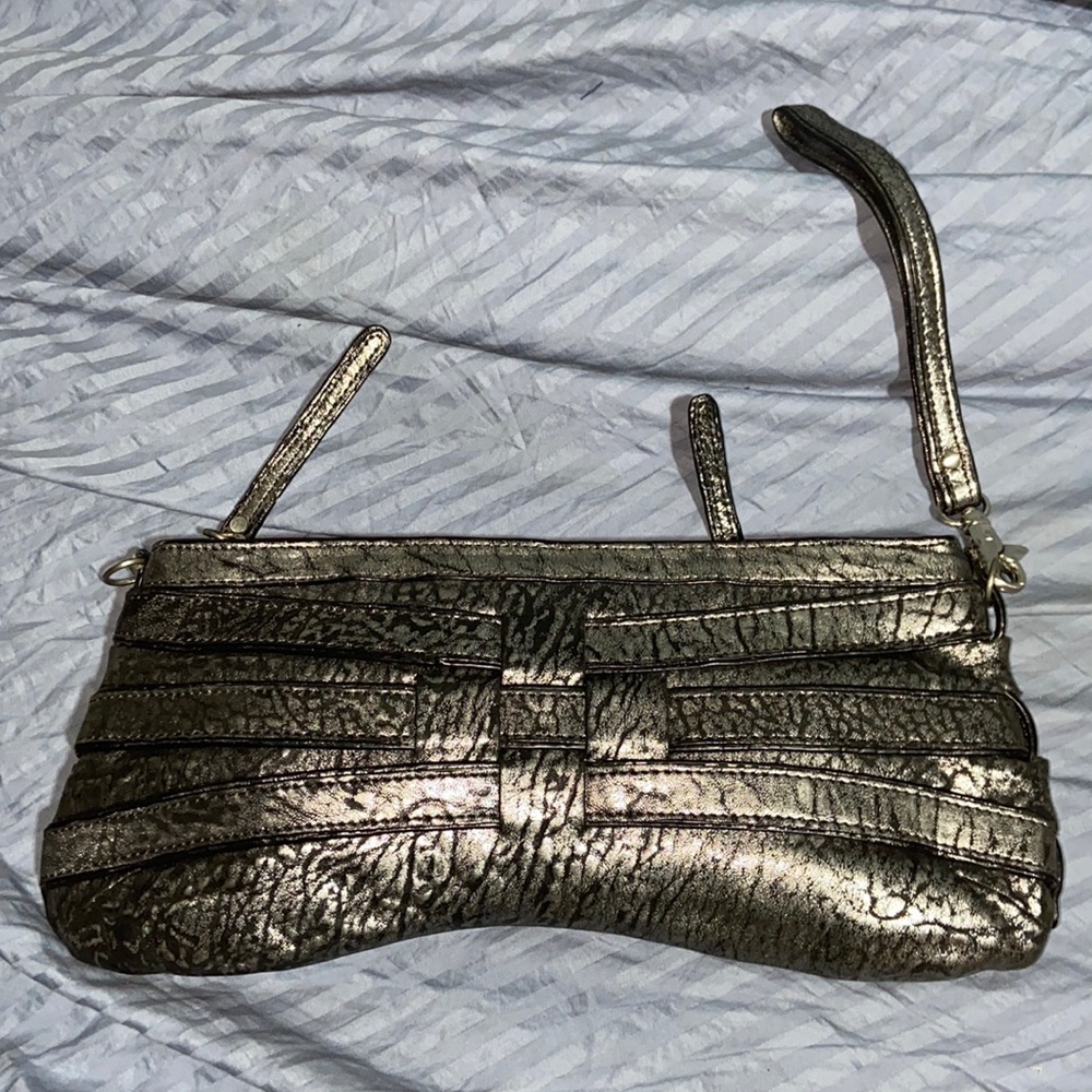 Junior Drake woven leather Wristlet
